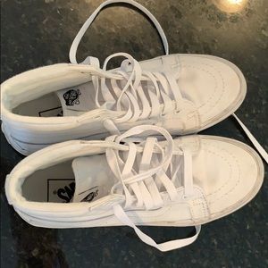 White Hightop Vans